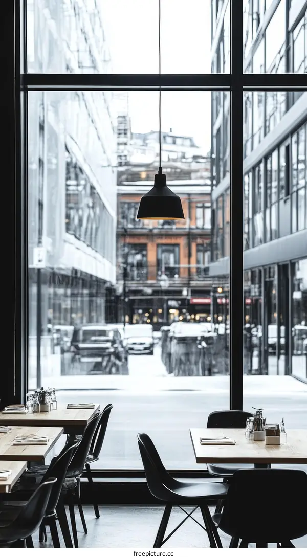 Modern Restaurant with a City View
