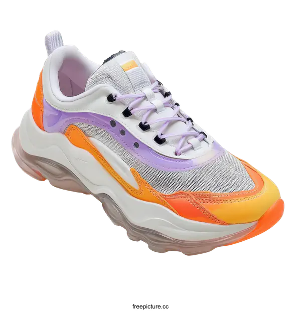 [Transparent Background PNG]Stylish Gradient Sneakers for Fashionable Look