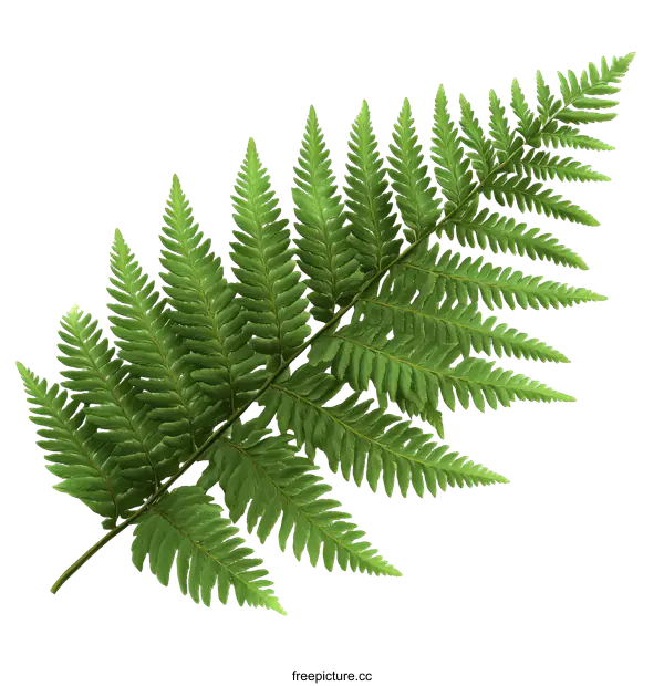 [Transparent Background PNG]Beautiful Fern Leaf Closeup