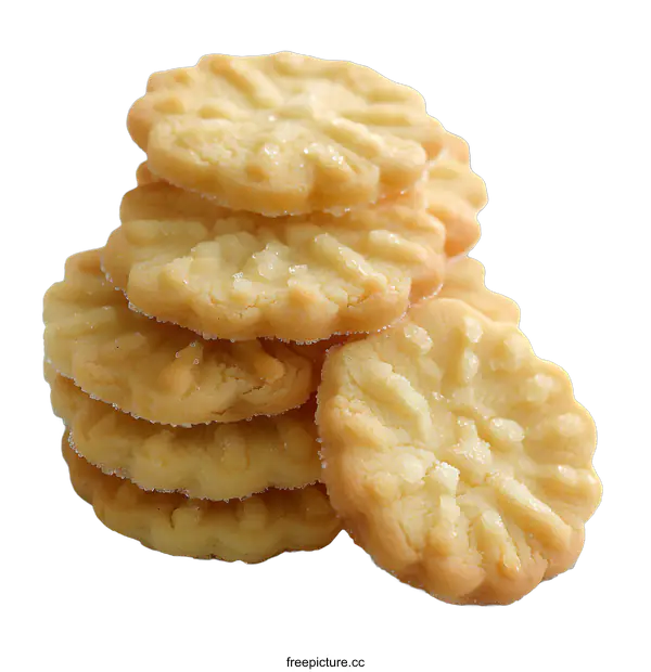 [Transparent Background PNG]Stack of Sugar Cookies