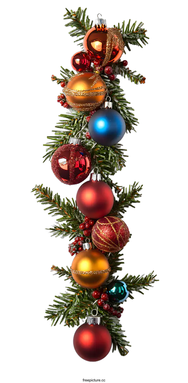 [Transparent Background PNG]Christmas Ornament Bauble Branch Decoration