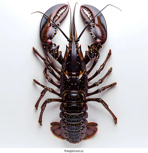 Fresh lobster on white background
