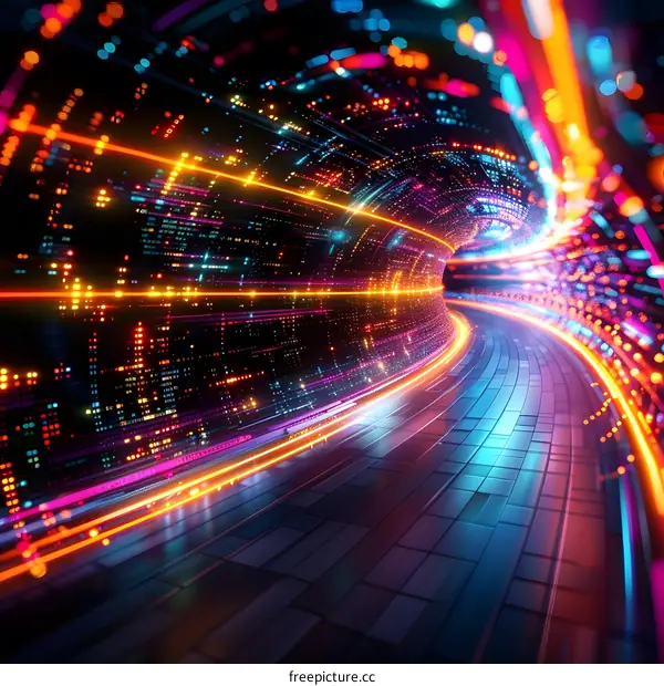 Abstract Futuristic Technology Background