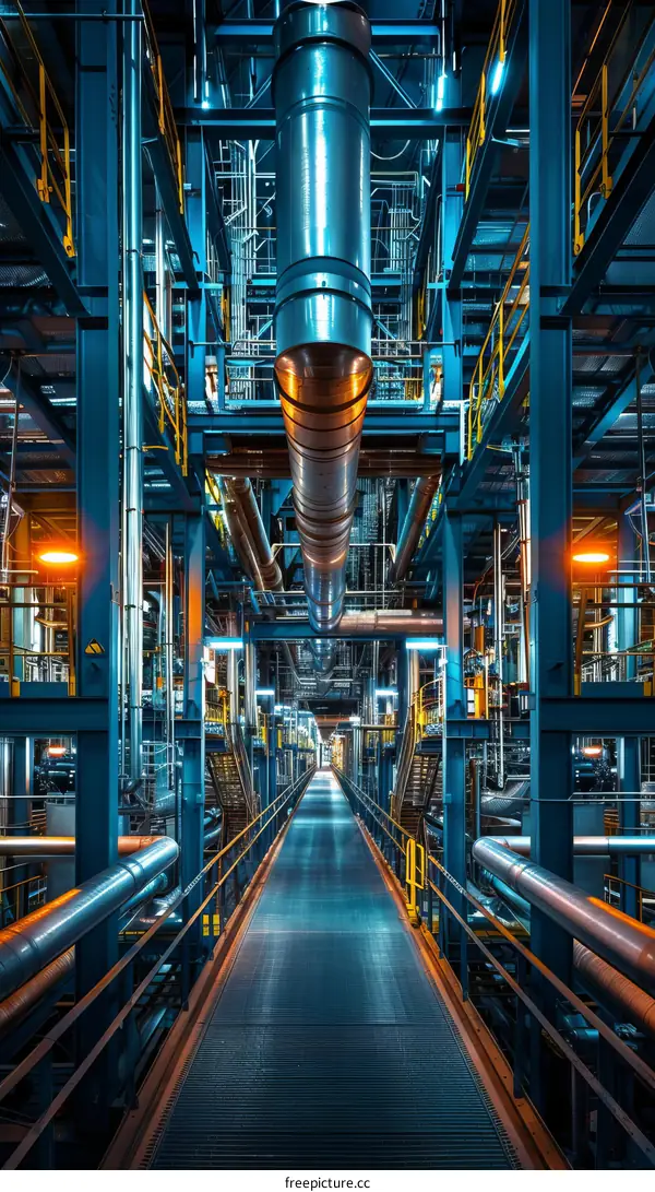 The Interior of a Modern Industrial Building