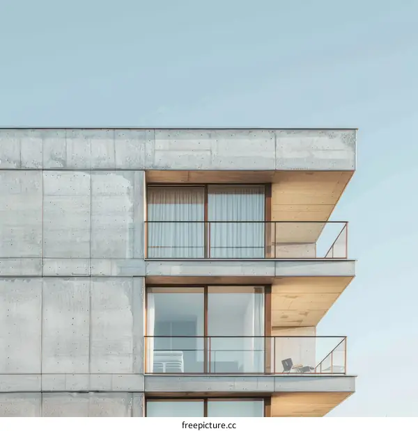 Balcony with a View of the City