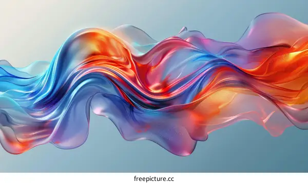 Vibrant Wavy Abstract Background