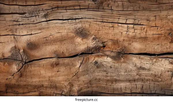 Rustic Weathered Wood Plank Texture Background