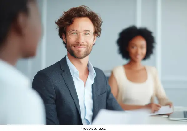 Business Meeting with Diverse Group