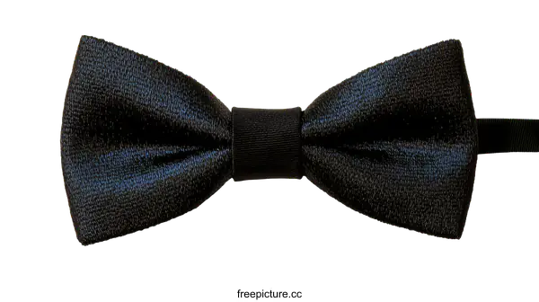 [Transparent Background PNG]Elegant Black Bow Tie Accessory