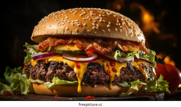 Kimchi Bacon Cheeseburger: A Spicy, Savory Delight