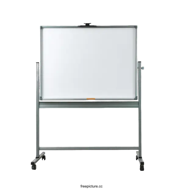 [Transparent Background PNG]Modern Mobile Whiteboard for Meetings and Presentations