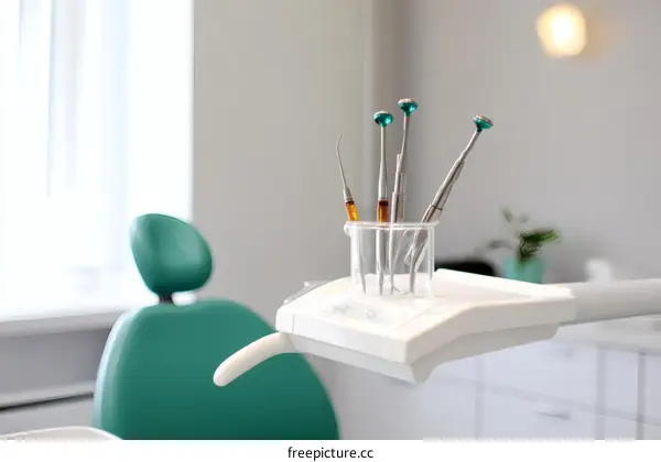 Dental Tools in a Modern Clinic