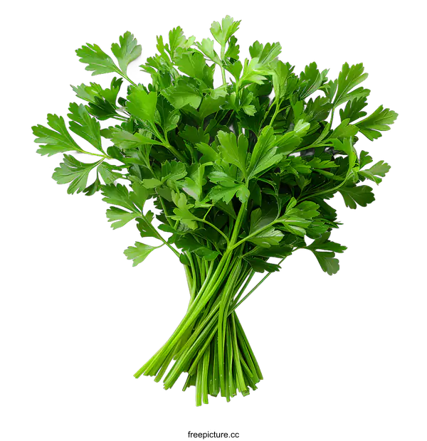 [Transparent Background PNG]A bunch of fresh parsley