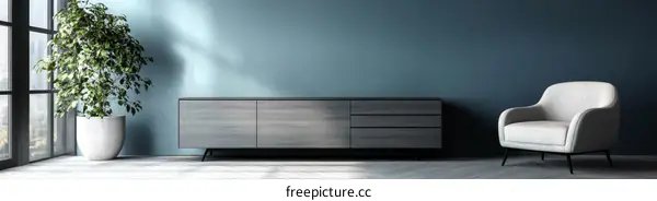 Modern Living Room Interior Design Illustration