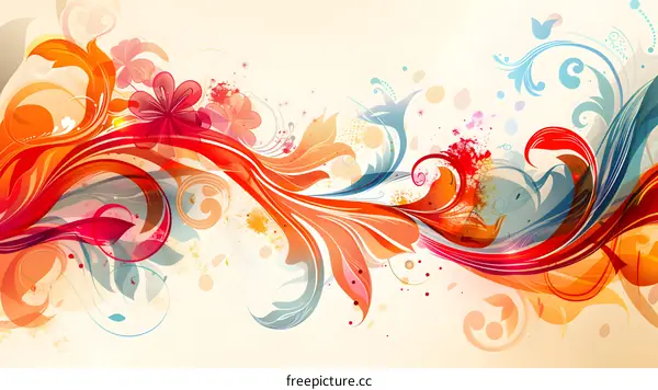 Abstract floral background