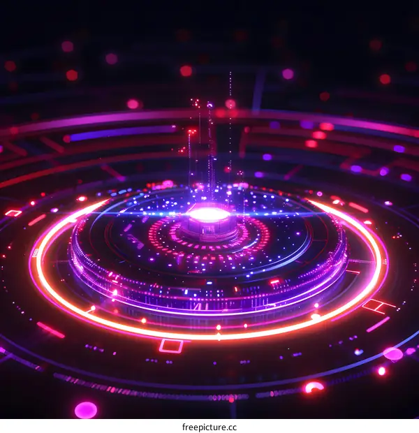 Futuristic glowing technology background