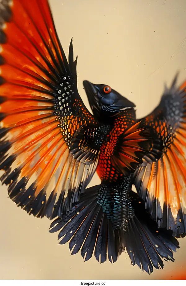 Fish With Open Wings