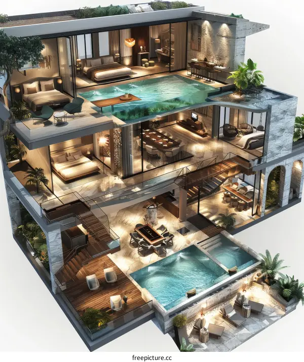 Modern Duplex Apartment: Design & Space Planning