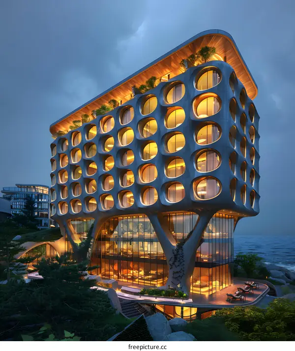 The Fusion of Futuristic Architecture and Natural Landscape