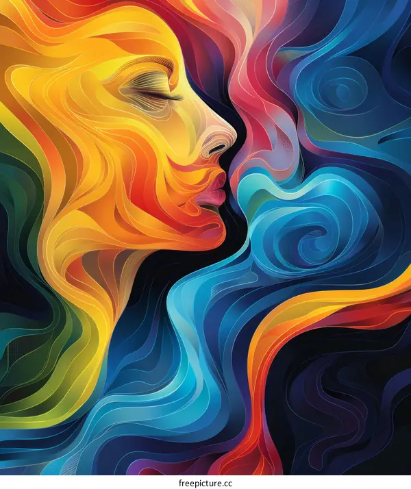 Vibrant Abstract Art Painting