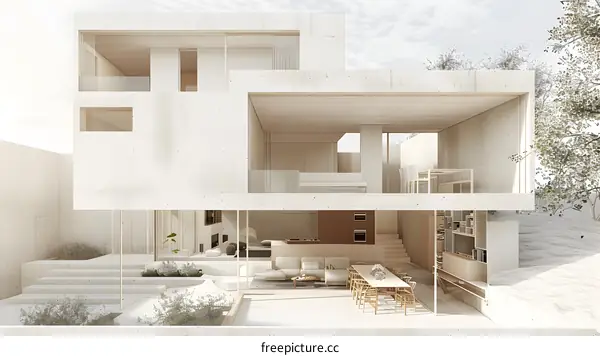 Modern Minimalist House Exterior and Interior Design