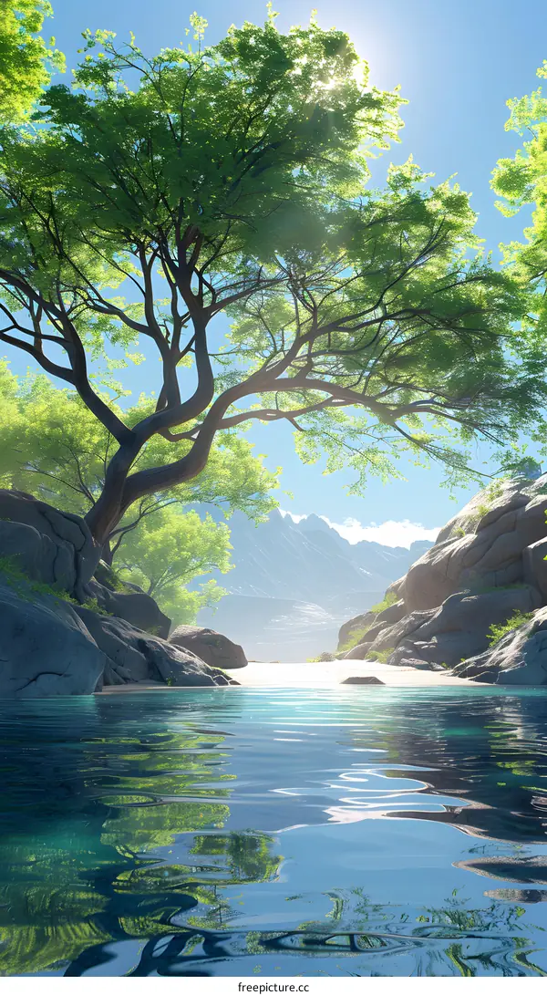 The Ancient Tree and River