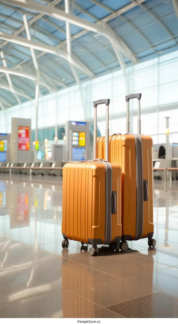 Two Suitcases at the Airport