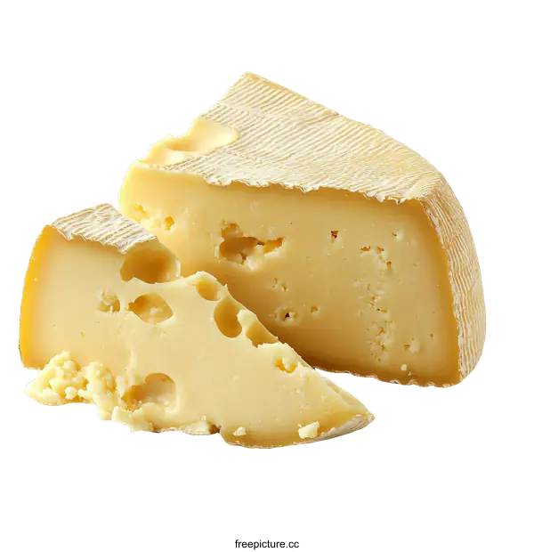 [Transparent Background PNG]Delicious Cheese Slices on White Background