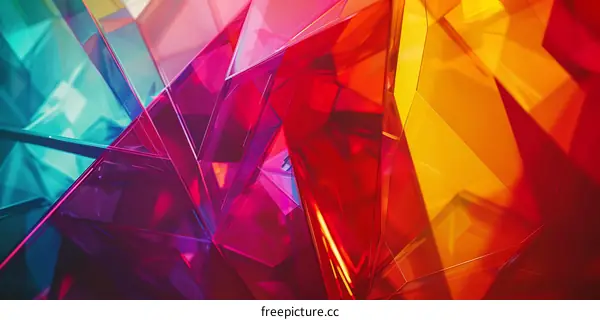 Abstract Geometric Background with Vibrant Colors