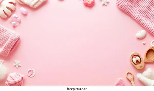 Baby Girl Clothes and Accessories Flatlay