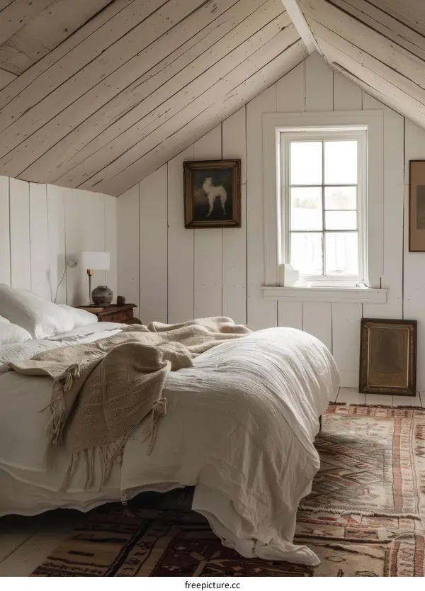 A Cozy Bedroom in a Secluded Cabin