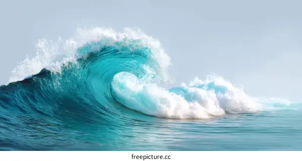 Magnificent Turquoise Ocean Wave