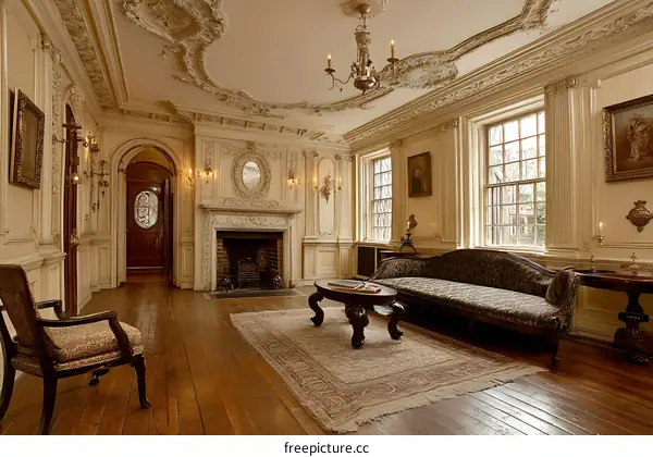 Antique Living Room Interior Design