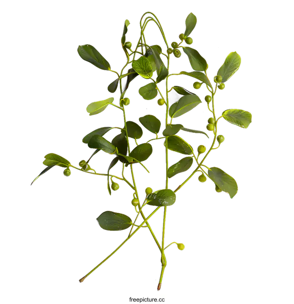 [Transparent Background PNG]Green Leaves with White Background