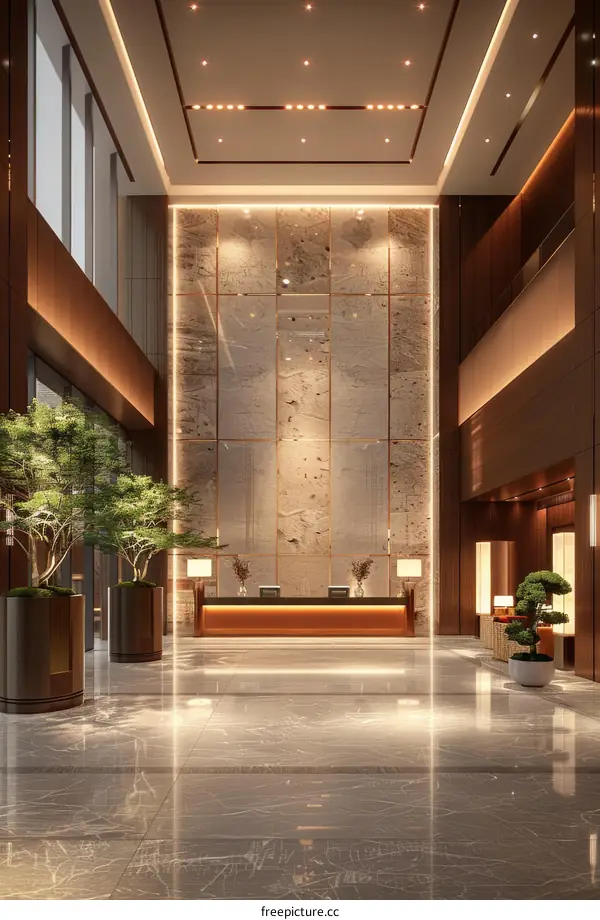 Modern Hotel Lobby Interior