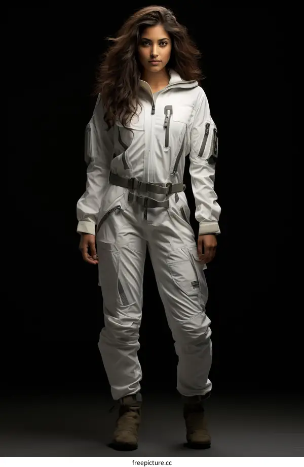 A Woman in a Spacesuit