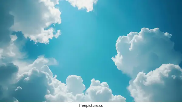 Blue sky and white clouds