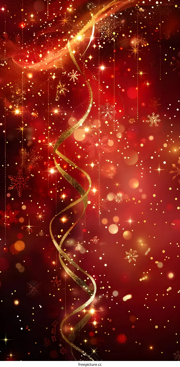 Red and gold Christmas background