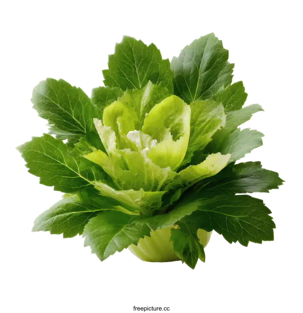 [Transparent Background PNG]Fresh Green Vegetable Head Close-up