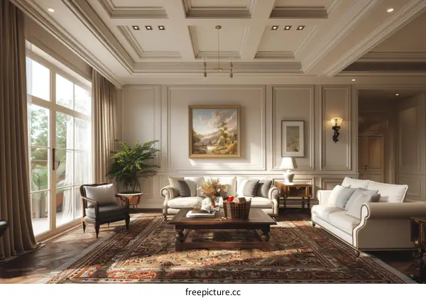 Bright and Luxurious Living Room