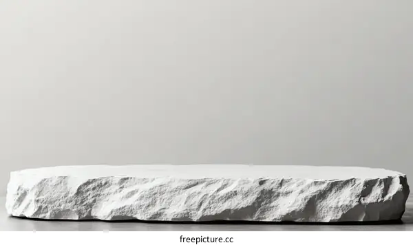 Abstract White Stone Platform Display