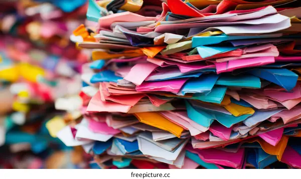 Colorful Paper Stack