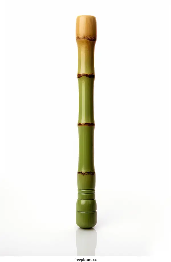 Green bamboo muddler for cocktails