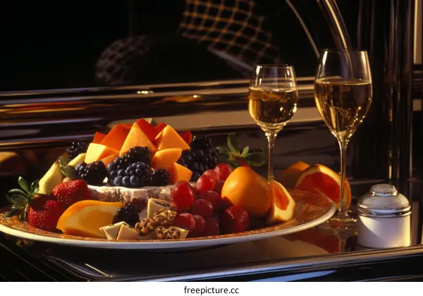 Gourmet Fruit and Cheese Platter