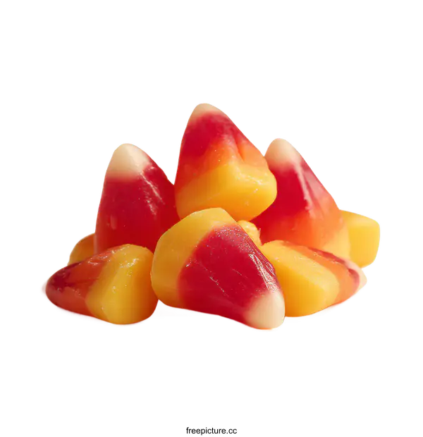 [Transparent Background PNG]Colorful Candy Corn Pile Close Up