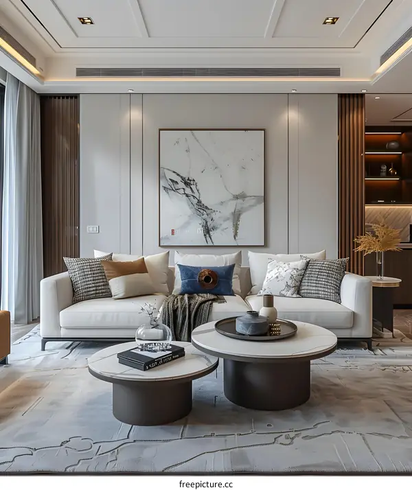 Modern minimalist living room