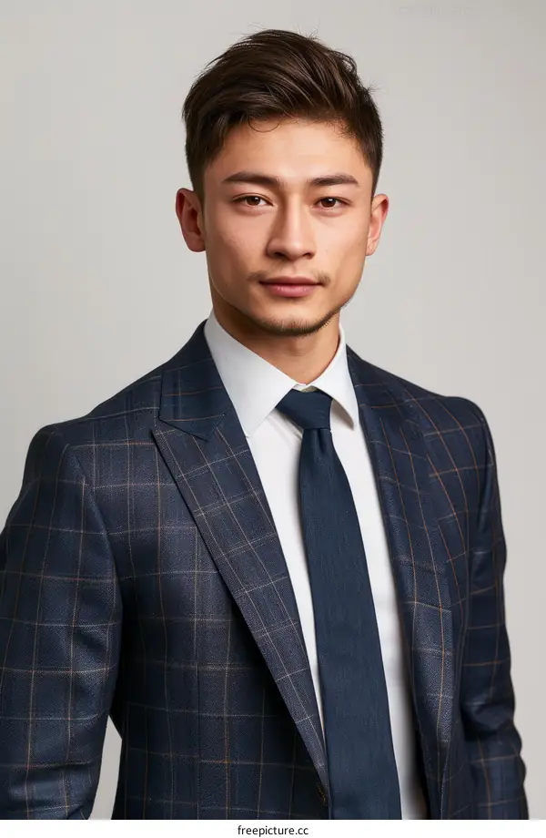Asian man in suit and tie