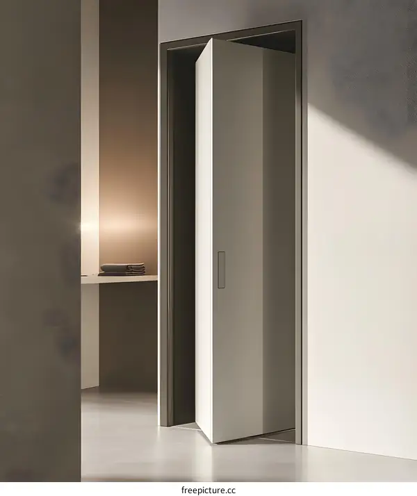 White Modern Folding Door Interior Design