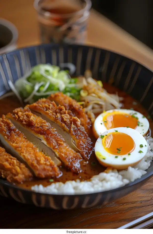 Chicken Katsu Curry Rice with Egg