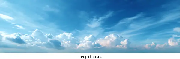 Beautiful Cloudscape on a Sunny Day